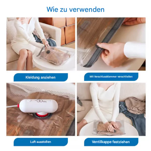 🌞Fris De Lente In Met 50% Korting!🧳12-Delig USB Elektrisch Vacuümpakket – Bespaar 80% Ruimte & Reis Licht met Gemak! - Image 4