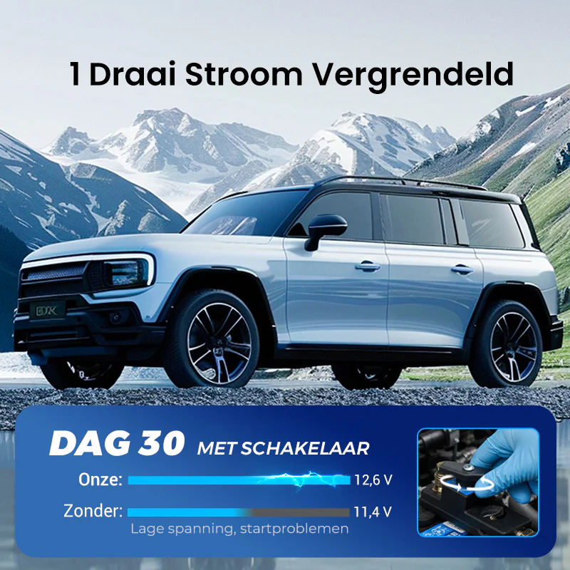 🔋🚗 12V/24V Accu Uitschakelaar voor Voertuigen – Dual Voltage, 250A, Verhoogde Veiligheid & Eenvoudige Installatie! - Image 3