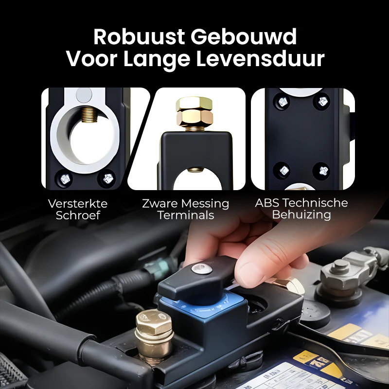 🔋🚗 12V/24V Accu Uitschakelaar voor Voertuigen – Dual Voltage, 250A, Verhoogde Veiligheid & Eenvoudige Installatie! - Image 5
