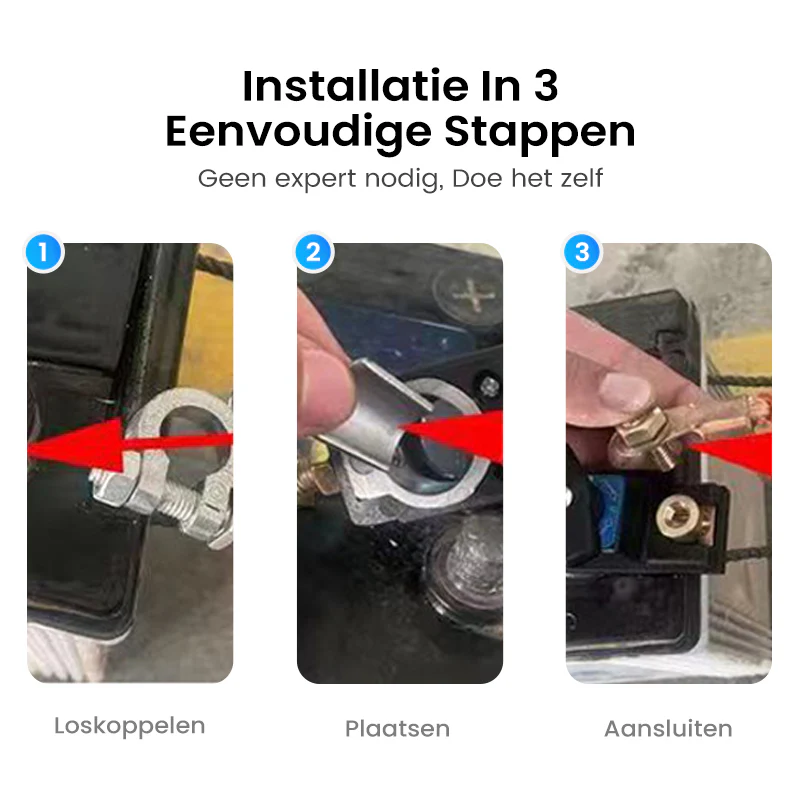 🔋🚗 12V/24V Accu Uitschakelaar voor Voertuigen – Dual Voltage, 250A, Verhoogde Veiligheid & Eenvoudige Installatie! - Image 6