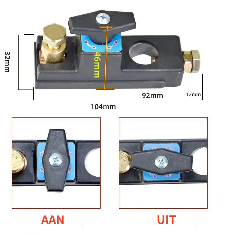 🔋🚗 12V/24V Accu Uitschakelaar voor Voertuigen – Dual Voltage, 250A, Verhoogde Veiligheid & Eenvoudige Installatie! - Image 7