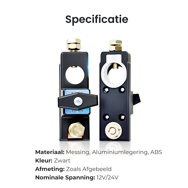 🔋🚗 12V/24V Accu Uitschakelaar voor Voertuigen – Dual Voltage, 250A, Verhoogde Veiligheid & Eenvoudige Installatie! - Image 9