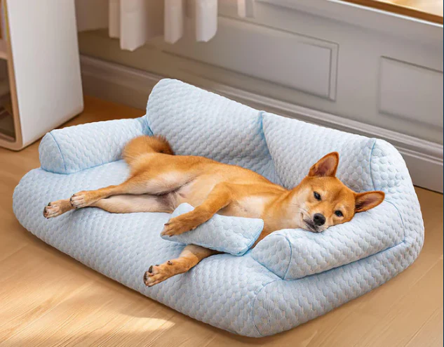 🌞Fris De Lente In Met 50% Korting!🐾 Ijszijde Koelend Huisdierbed – Ademend & Wasbaar Hondensofa met 5°C Koeling!