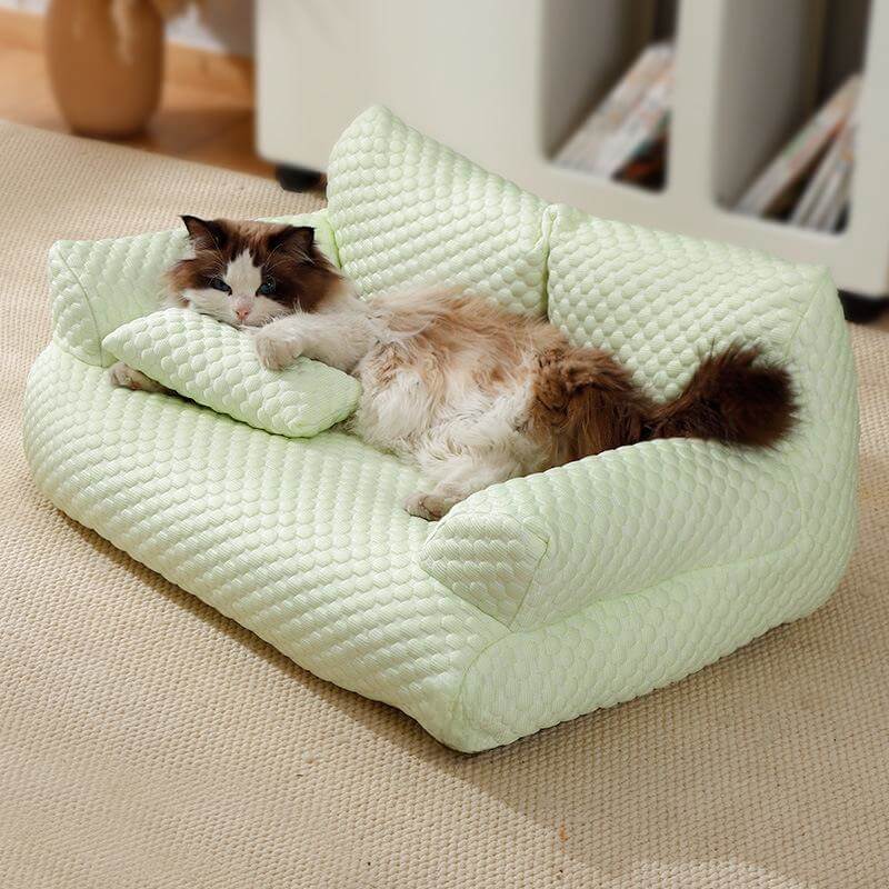 🌞Fris De Lente In Met 50% Korting!🐾 Ijszijde Koelend Huisdierbed – Ademend & Wasbaar Hondensofa met 5°C Koeling! - Image 2