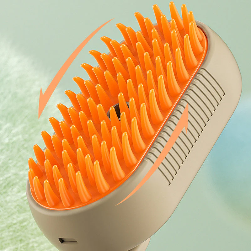 🐾💆 Multifunctionele Huisdier Massage Kam – 3-in-1 Met Sprayfunctie, Zachte Ronde Tanden & Draaibare Handgreep(Perfect voor Vachtverzorging & Relaxatie!) - Image 4