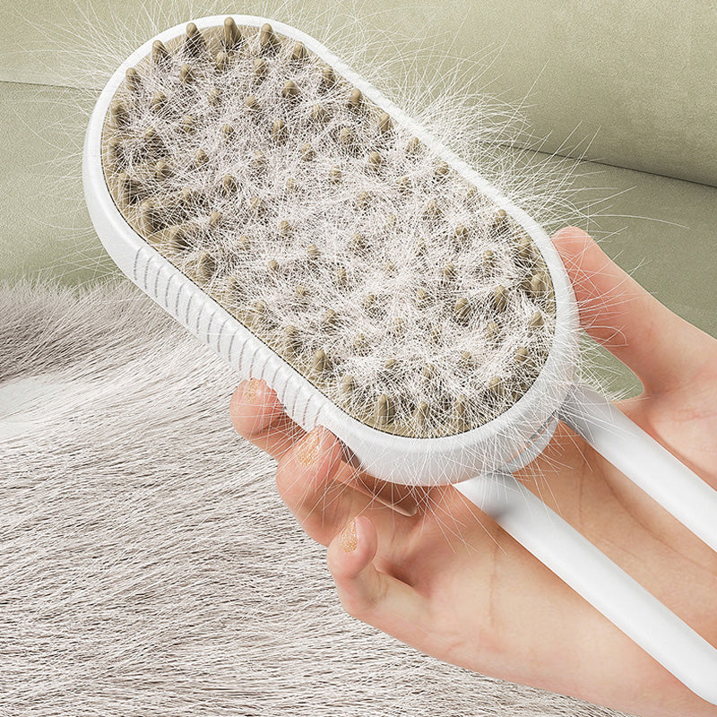 🐾💆 Multifunctionele Huisdier Massage Kam – 3-in-1 Met Sprayfunctie, Zachte Ronde Tanden & Draaibare Handgreep(Perfect voor Vachtverzorging & Relaxatie!) - Image 5