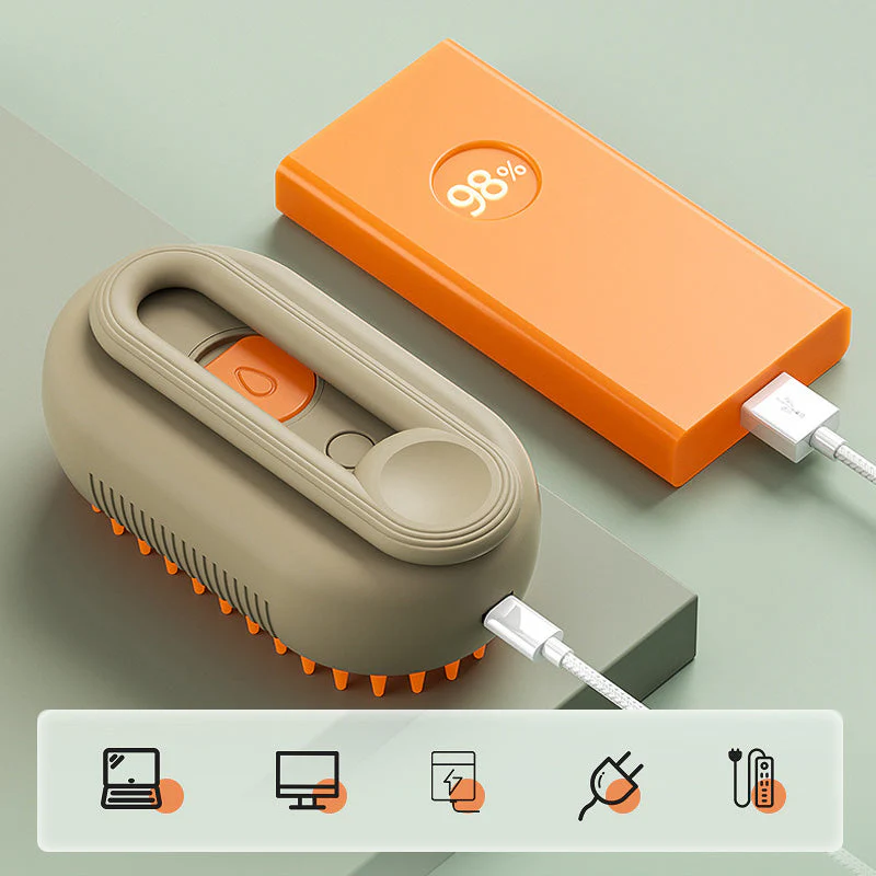 🐾💆 Multifunctionele Huisdier Massage Kam – 3-in-1 Met Sprayfunctie, Zachte Ronde Tanden & Draaibare Handgreep(Perfect voor Vachtverzorging & Relaxatie!) - Image 6