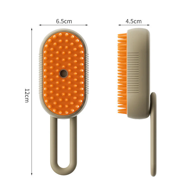 🐾💆 Multifunctionele Huisdier Massage Kam – 3-in-1 Met Sprayfunctie, Zachte Ronde Tanden & Draaibare Handgreep(Perfect voor Vachtverzorging & Relaxatie!) - Image 9