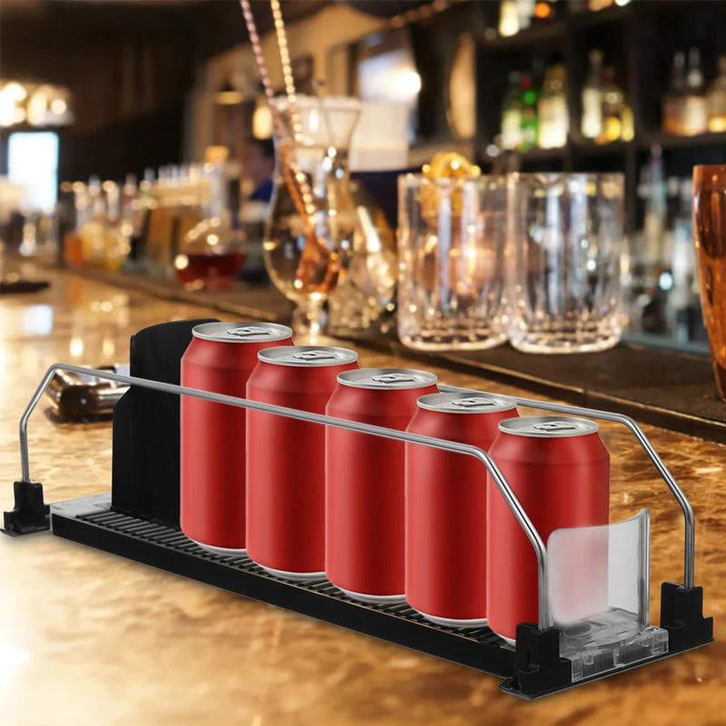 ⏳ Tijdelijke aanbieding: 20% KORTING! 🥤Automatische Drankduwer – Grote Capaciteit, Automatisch Schuiven & Gemakkelijk Bereikbaar(Perfect voor Koelkast Organisatie!) - Image 4