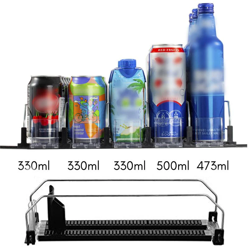 ⏳ Tijdelijke aanbieding: 20% KORTING! 🥤Automatische Drankduwer – Grote Capaciteit, Automatisch Schuiven & Gemakkelijk Bereikbaar(Perfect voor Koelkast Organisatie!) - Image 5