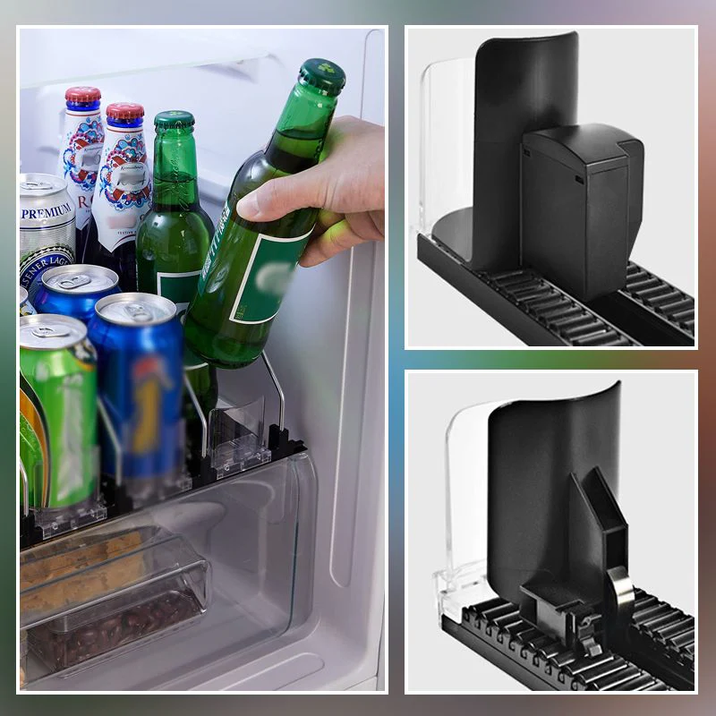 ⏳ Tijdelijke aanbieding: 20% KORTING! 🥤Automatische Drankduwer – Grote Capaciteit, Automatisch Schuiven & Gemakkelijk Bereikbaar(Perfect voor Koelkast Organisatie!) - Image 6