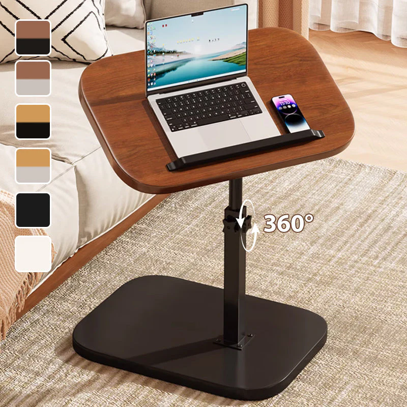 🎉Nieuwjaars Cadeau 50% KORTING!🖥️C-vormige Verstelbare Klaptafel – Ruim Werkblad + 360° Draai + Hoogteverstelling: Stabiel Voor Bank/Bed!