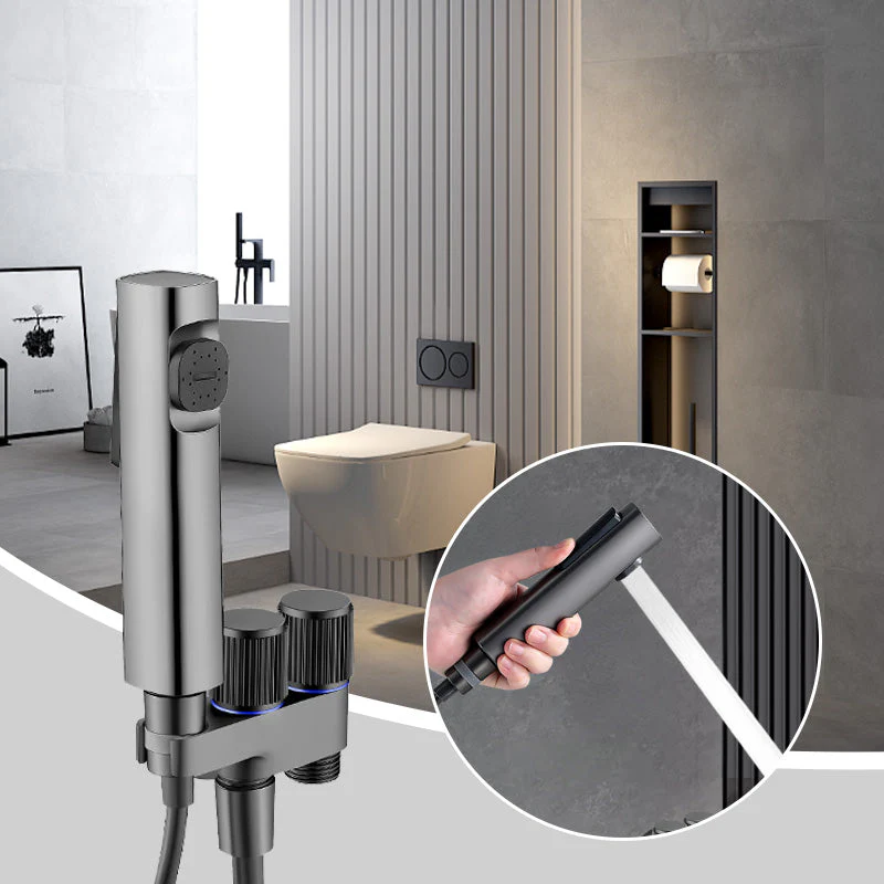 🎉Nieuwjaars Cadeau 50% KORTING!🚽1-In-2-Out Dubbele Regelklep & Bidetspuit Set - Luchtimpuls Boost & Ruimtebesparend: Grondige Toiletreiniging!