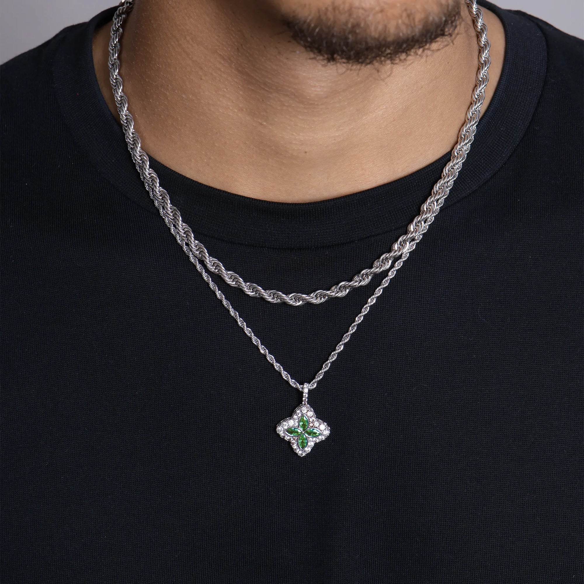 🎉Nieuwjaars Cadeau 50% KORTING!✨"Geluksbrenger" Klavertje Vier Hanger | Een Talisman Vol Sterrenlicht - Image 2