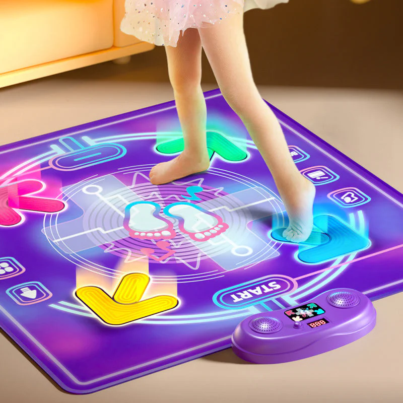 🎵💡 Bluetooth Muziek & Licht Interactieve Dansmat – Vier Speelmodi, Opvouwbaar & Superieure Geluidskwaliteit!