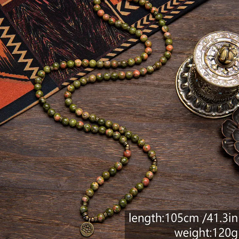 🎉Nieuwjaars Cadeau 50% KORTING!🌿Bohemian Natuursteen Kralenketting (Tijgeroog + Epidote) – Bohemian Chic & Alledaags Comfort: Perfect Voor Festivals/Uitstapjes! - Image 8