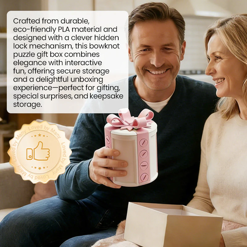 Bowknot Puzzle Gift Box with Hidden Lock - Image 8
