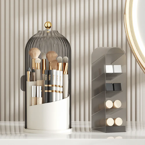 🎉Nieuwjaars Cadeau 50% KORTING!💄360° Draaibare Make-upborstelorganizer: Moeiteloze Organisatie + Ruimtebesparing – Stijlvol Voor Jouw Beautyruimte! - Image 12