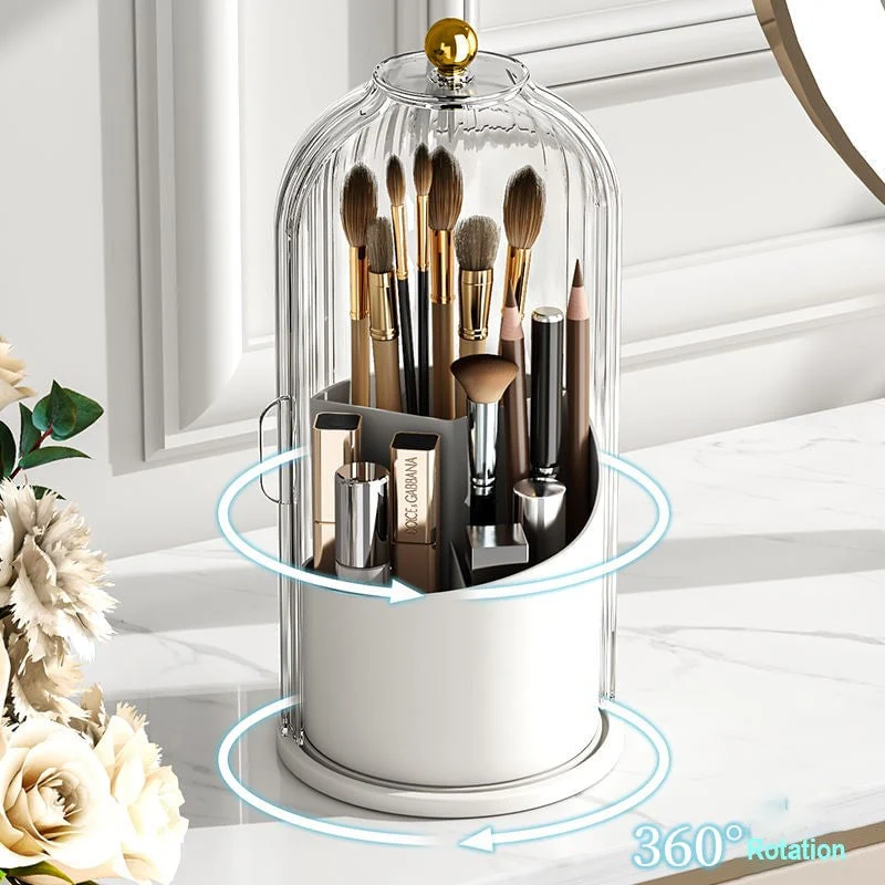 🎉Nieuwjaars Cadeau 50% KORTING!💄360° Draaibare Make-upborstelorganizer: Moeiteloze Organisatie + Ruimtebesparing – Stijlvol Voor Jouw Beautyruimte! - Image 3