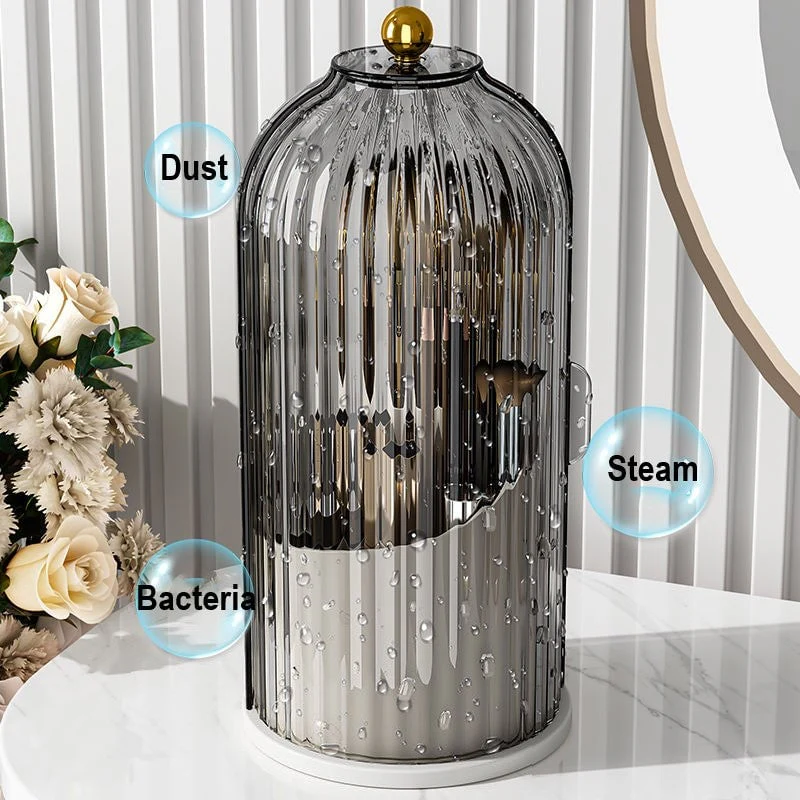🎉Nieuwjaars Cadeau 50% KORTING!💄360° Draaibare Make-upborstelorganizer: Moeiteloze Organisatie + Ruimtebesparing – Stijlvol Voor Jouw Beautyruimte! - Image 4