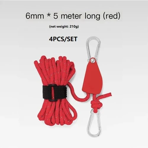🔥50% KORTING🪢Zeer sterke, draagbare en verstelbare tentharnas met snelkoppeling voor kamperen🌳(4 stuks/set) - Image 20