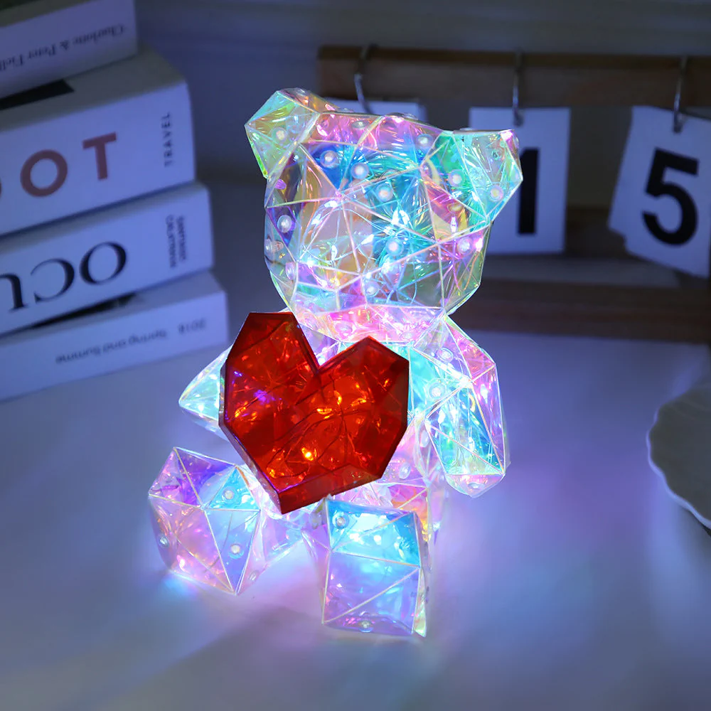 💘Valentijnsaanbieding: 50% Korting!🧸 Kleurrijke Lichtgevende Beer – Magisch Glow-Effect & Knuffelbaar Cadeau voor Haar! - Image 11