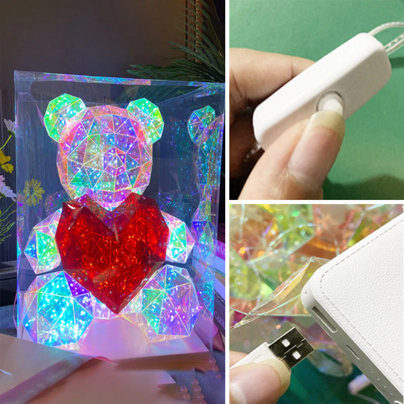 💘Valentijnsaanbieding: 50% Korting!🧸 Kleurrijke Lichtgevende Beer – Magisch Glow-Effect & Knuffelbaar Cadeau voor Haar! - Image 6