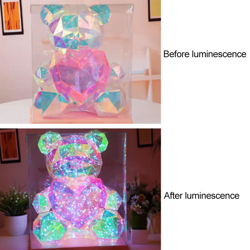 💘Valentijnsaanbieding: 50% Korting!🧸 Kleurrijke Lichtgevende Beer – Magisch Glow-Effect & Knuffelbaar Cadeau voor Haar! - Image 8