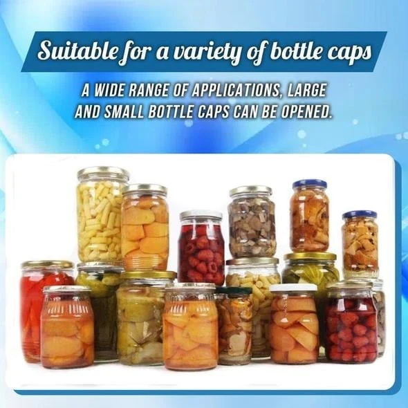 🍶🔧 Verstelbare Multifunctionele Roestvrijstalen Blikopener – Antislipgroeven, Tot 10cm Deksels & Gemakkelijk Voor Senioren! - Image 4