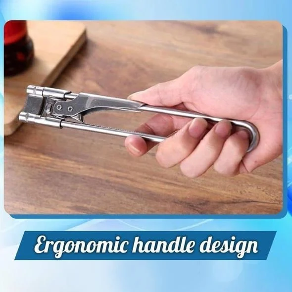 🍶🔧 Verstelbare Multifunctionele Roestvrijstalen Blikopener – Antislipgroeven, Tot 10cm Deksels & Gemakkelijk Voor Senioren! - Image 5