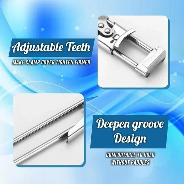 🍶🔧 Verstelbare Multifunctionele Roestvrijstalen Blikopener – Antislipgroeven, Tot 10cm Deksels & Gemakkelijk Voor Senioren! - Image 8