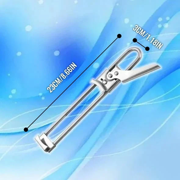 🍶🔧 Verstelbare Multifunctionele Roestvrijstalen Blikopener – Antislipgroeven, Tot 10cm Deksels & Gemakkelijk Voor Senioren! - Image 9