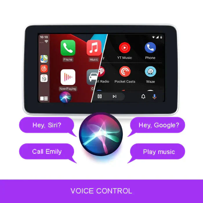 🌞Fris De Lente In Met 50% Korting!🚗 Multifunctioneel draadloos CarPlay autodisplay – 7-inch touchscreen, compatibel met Apple/Android, Bluetooth-handsfree bellen & 7 kleuren verlichting voor een veilige en plezierige rit - Image 2