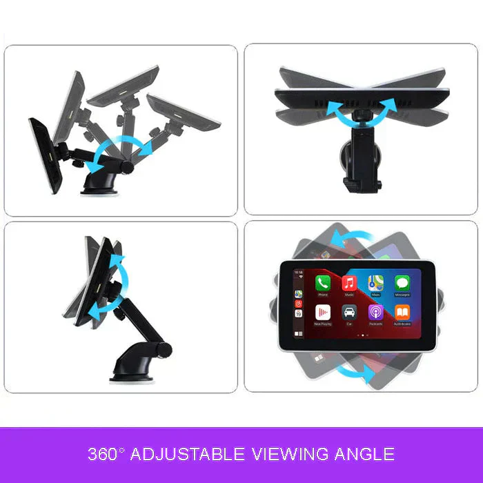 🌞Fris De Lente In Met 50% Korting!🚗 Multifunctioneel draadloos CarPlay autodisplay – 7-inch touchscreen, compatibel met Apple/Android, Bluetooth-handsfree bellen & 7 kleuren verlichting voor een veilige en plezierige rit - Image 3
