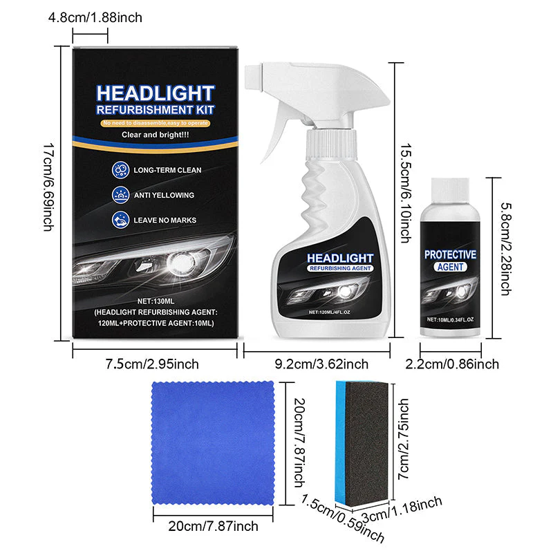 🎉Nieuwjaars Cadeau 50% KORTING!🚗 Auto Koplamp Herstelset – Herstel Heldere Verlichting in Minuten & Verhoog Je Rijveiligheid! ✨ - Image 8
