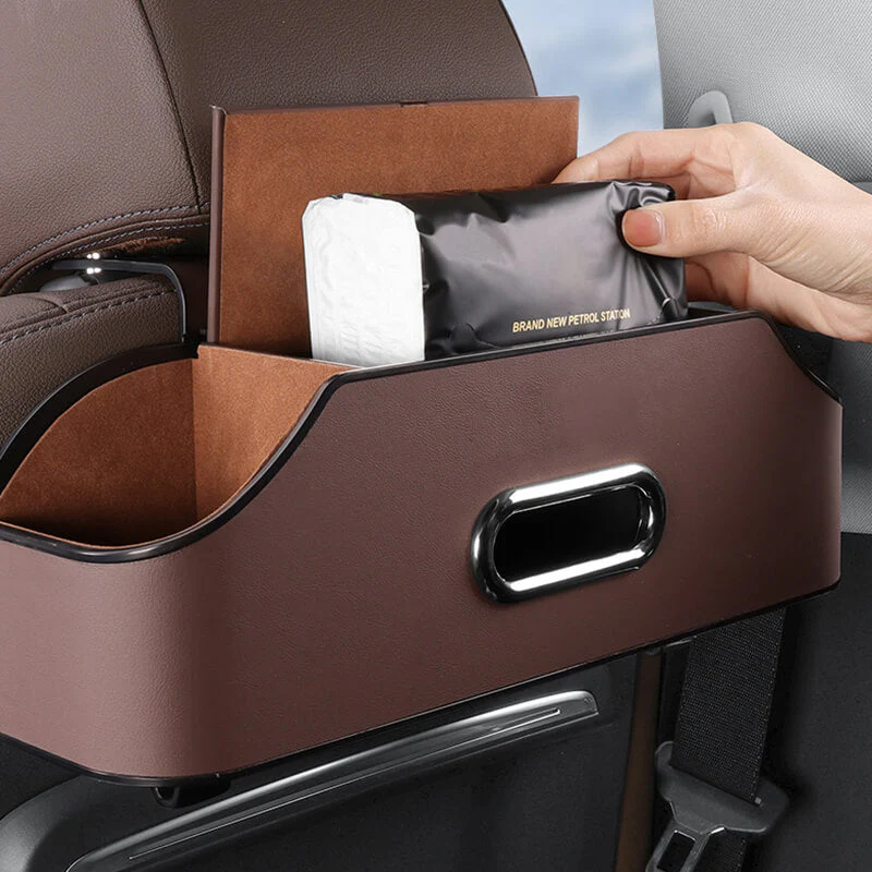 🚗🧺 Autostoelrug Opbergdoos – Multifunctionele Grote Capaciteit, Veilig Rijden & Hoogwaardig Microfiber Leer(Perfect voor Auto Organisatie!) - Image 10