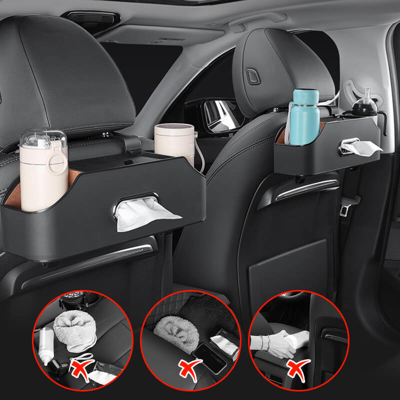 🚗🧺 Autostoelrug Opbergdoos – Multifunctionele Grote Capaciteit, Veilig Rijden & Hoogwaardig Microfiber Leer(Perfect voor Auto Organisatie!) - Image 2