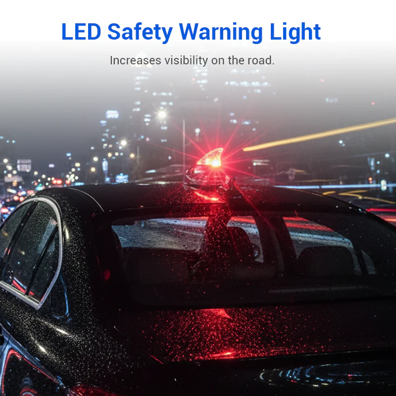 🎄Kerstdeal ALTIJD 50% KORTING!Auto Haaienvin Wind Decoratieve Verlichting (LED): Windgestuurd + Zelfklevend Installatie – Stylish & Veilig！ - Image 2