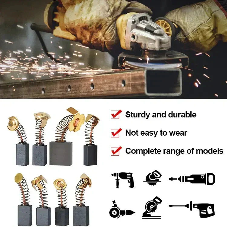 🎄Kerstdeal ALTIJD 50% KORTING!🔧50PCS Koolborstelset voor Elektrische Gereedschappen - Compatibel Met Makita/Bosch & Duurzaam: Snelle Installatie Voor DIY'ers & Werkplaatsen! - Image 13