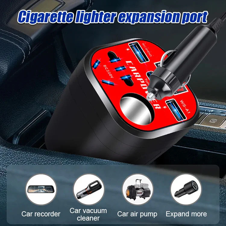 🎉Nieuwjaars Cadeau 50% KORTING!🚗Intelligente Auto-Omvormer (Bekerontwerp): 100W Supersnel Laden + 9-Voudige Veiligheid – Stabiel & Compatibel Met Alle Apparaten! - Image 3