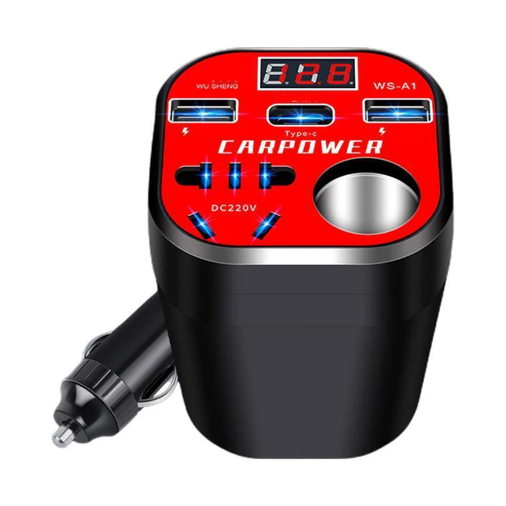 🎉Nieuwjaars Cadeau 50% KORTING!🚗Intelligente Auto-Omvormer (Bekerontwerp): 100W Supersnel Laden + 9-Voudige Veiligheid – Stabiel & Compatibel Met Alle Apparaten! - Image 7