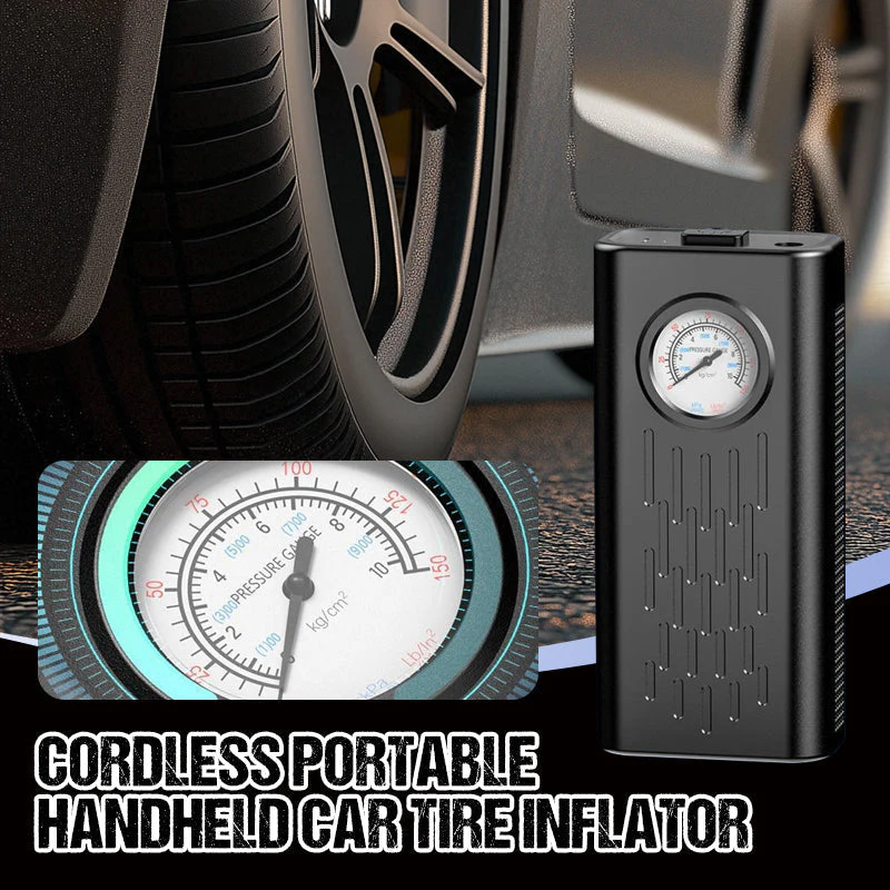 🌞Fris De Lente In Met 50% Korting!🔧 Draadloze Draagbare Bandenpomp voor Auto's – Snel Bevullen & Slimme Koeling!