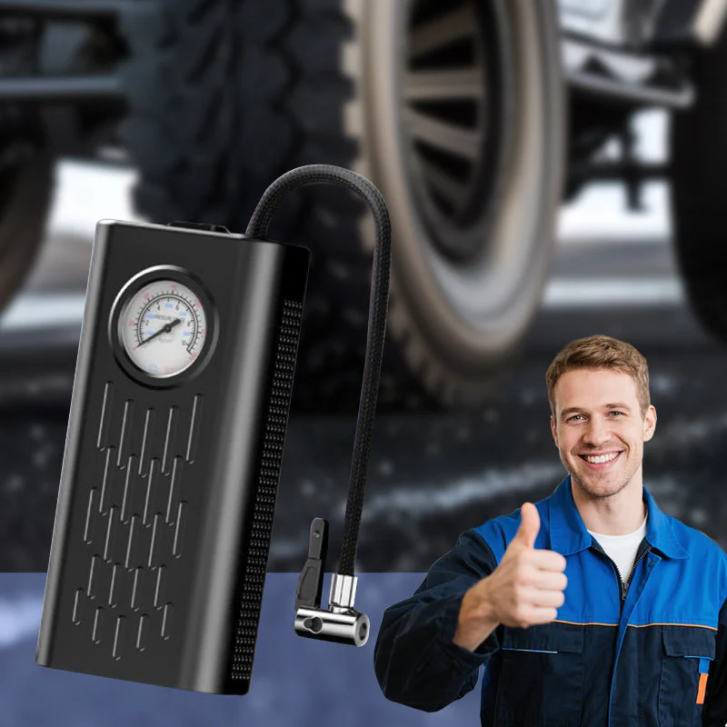 🌞Fris De Lente In Met 50% Korting!🔧 Draadloze Draagbare Bandenpomp voor Auto's – Snel Bevullen & Slimme Koeling! - Image 7