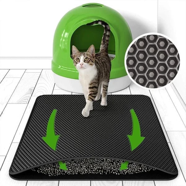🐱 Tapis Antidérapant pour Litière pour Chat – Antislip, Gemakkelijk Schoon Te Maken & Waterdicht (Huis Ruweloos & Kattenvriendelijk!) - Image 13