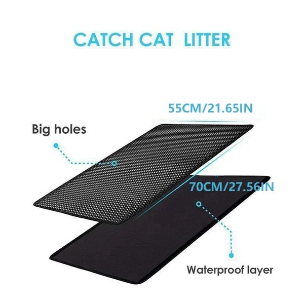 🐱 Tapis Antidérapant pour Litière pour Chat – Antislip, Gemakkelijk Schoon Te Maken & Waterdicht (Huis Ruweloos & Kattenvriendelijk!) - Image 19