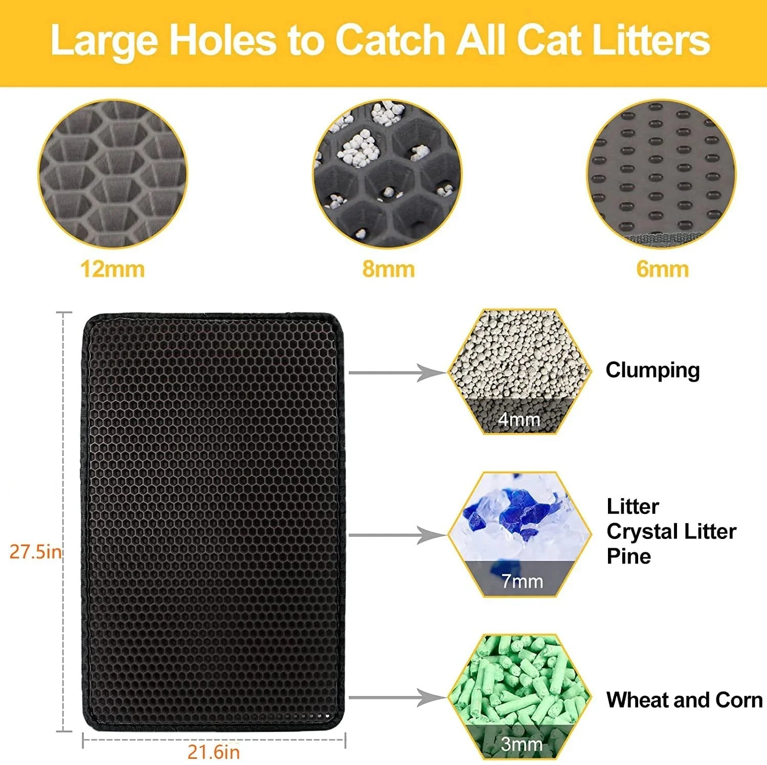 🐱 Tapis Antidérapant pour Litière pour Chat – Antislip, Gemakkelijk Schoon Te Maken & Waterdicht (Huis Ruweloos & Kattenvriendelijk!) - Image 8
