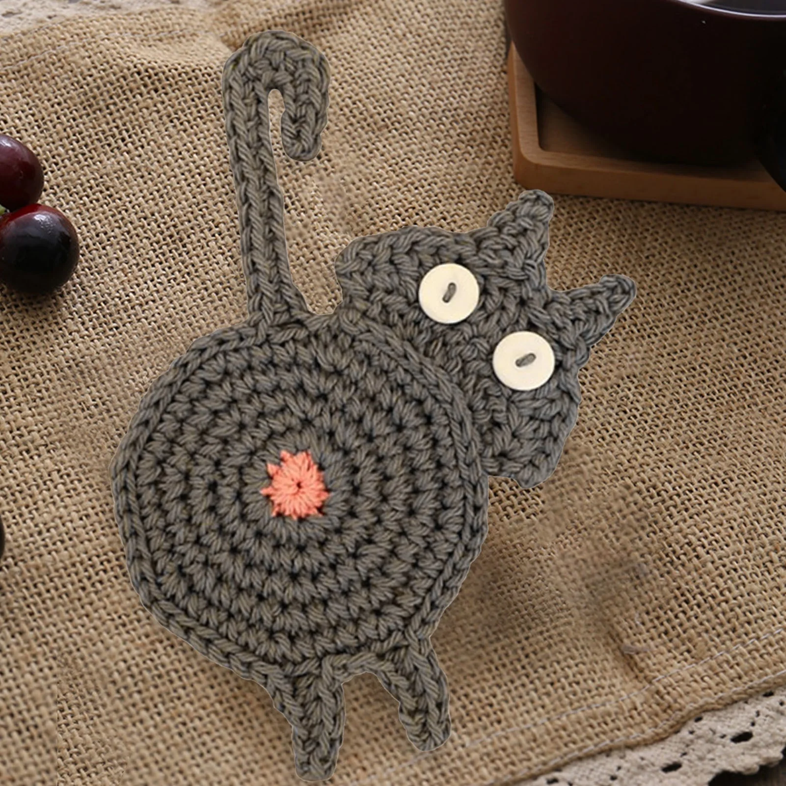 🐱🔥 Hot Sale! Schattige Handgemaakte Katten Onderzetter – Perfect Cadeau voor Kattenliefhebbers & Leuk Home Decor! - Image 10