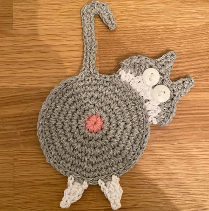 🐱🔥 Hot Sale! Schattige Handgemaakte Katten Onderzetter – Perfect Cadeau voor Kattenliefhebbers & Leuk Home Decor! - Image 11