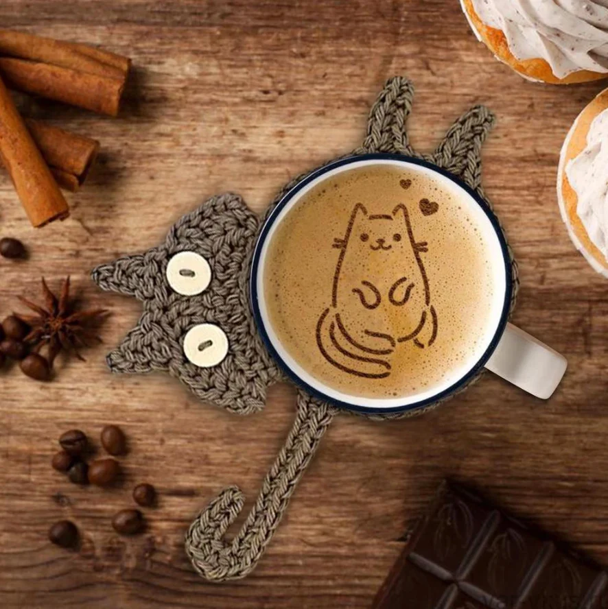 🐱🔥 Hot Sale! Schattige Handgemaakte Katten Onderzetter – Perfect Cadeau voor Kattenliefhebbers & Leuk Home Decor! - Image 13