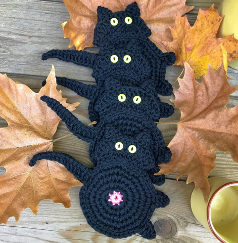 🐱🔥 Hot Sale! Schattige Handgemaakte Katten Onderzetter – Perfect Cadeau voor Kattenliefhebbers & Leuk Home Decor! - Image 16